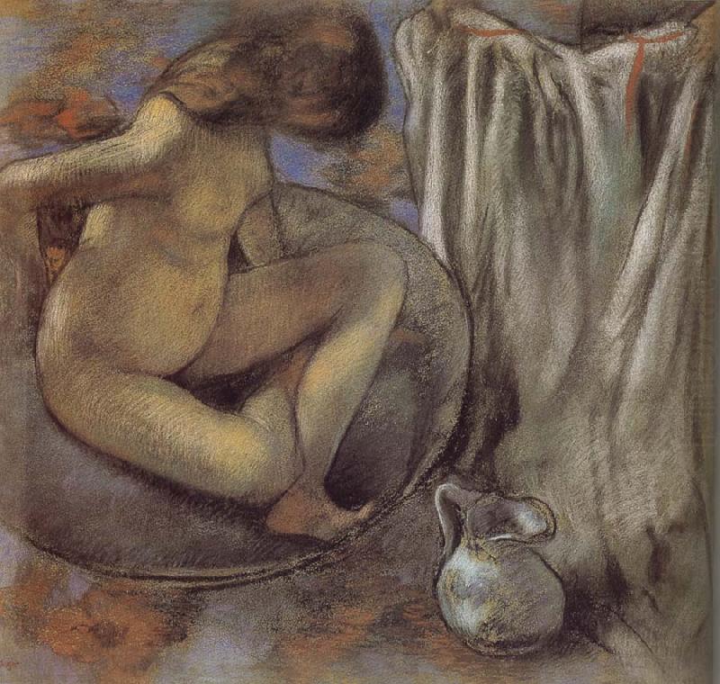 the lady in the tub, Edgar Degas